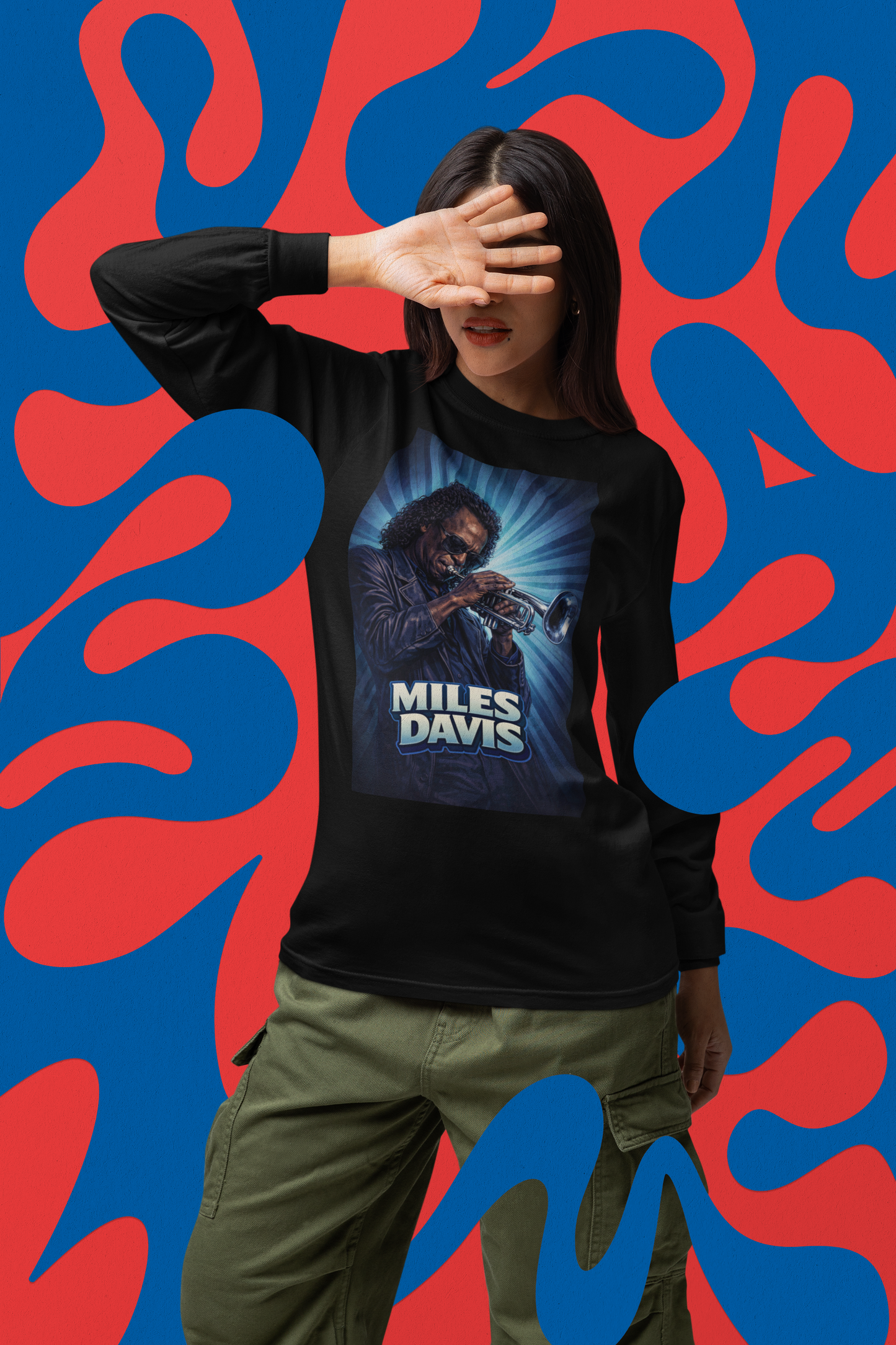 Miles Davis (Long Sleeve Tee) – The Honors Series 🔥Limited Edition Collectible! *New Bright Colors!