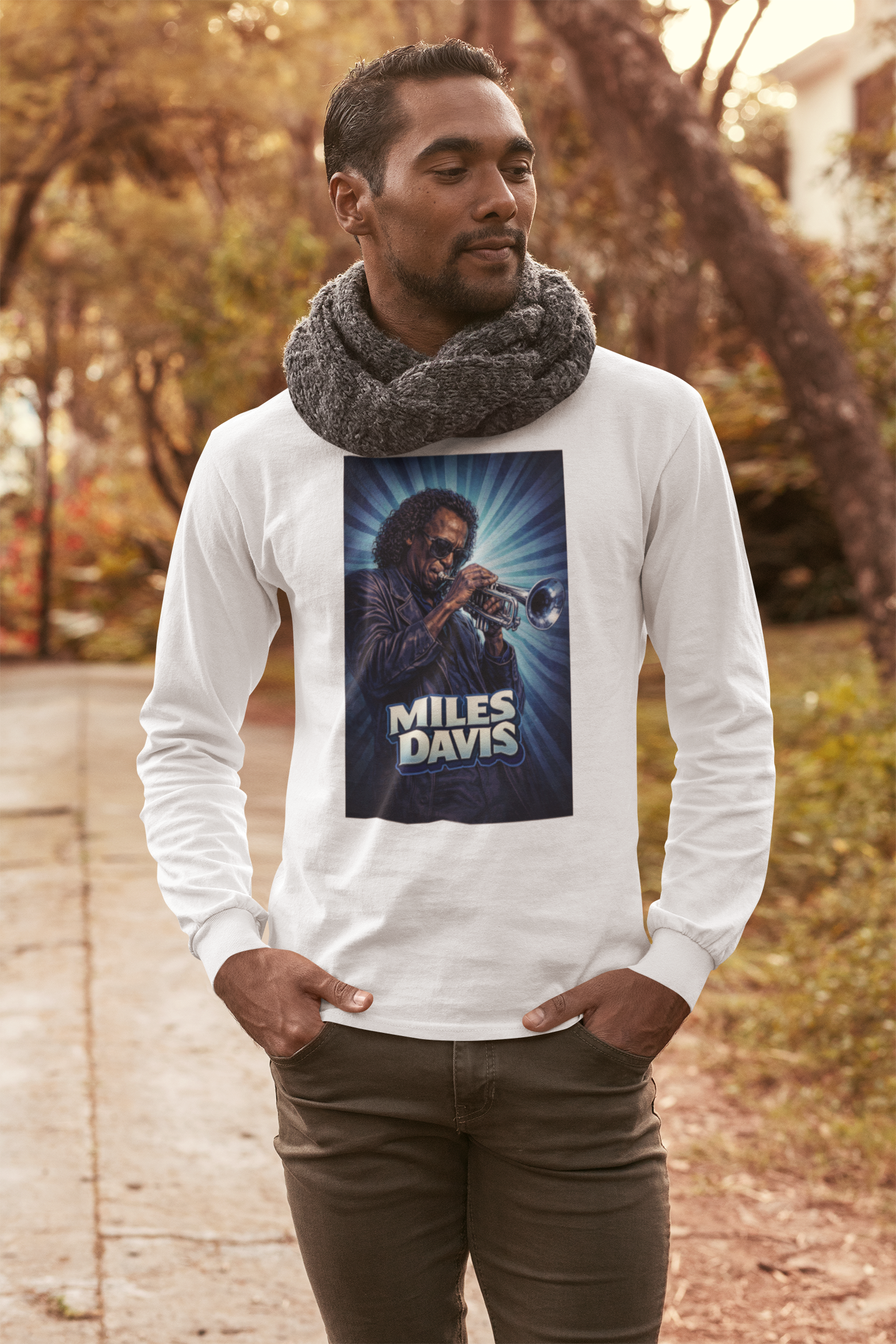 Miles Davis (Long Sleeve Tee) – The Honors Series 🔥Limited Edition Collectible! *New Bright Colors!